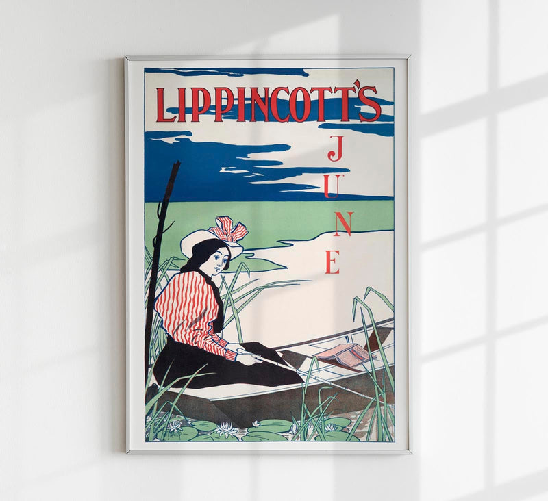 Lippincott's June – Vintage Art Print by Edward Penfield — Patroa Studio