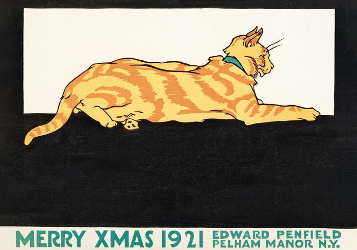 Merry Xmas by Edward Penfield – Vintage Poster Kunstdruck — Ansicht 3