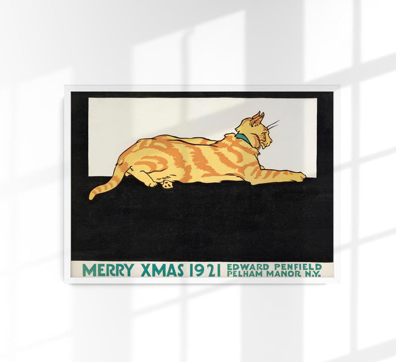 Merry Xmas by Edward Penfield – Vintage Poster Kunstdruck — Patroa Studio