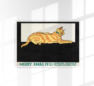 Merry Xmas by Edward Penfield – Vintage Poster Art Print