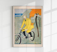 Man riding bicycle by Edward Penfield – Vintage Art Print Poster — Ansicht 1