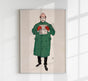 Man reading book by Edward Penfield – Vintage Poster Art Print