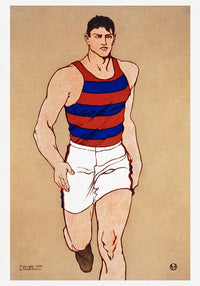 Athlete No. 1 by Edward Penfield – Vintage Art Print — Ansicht 3