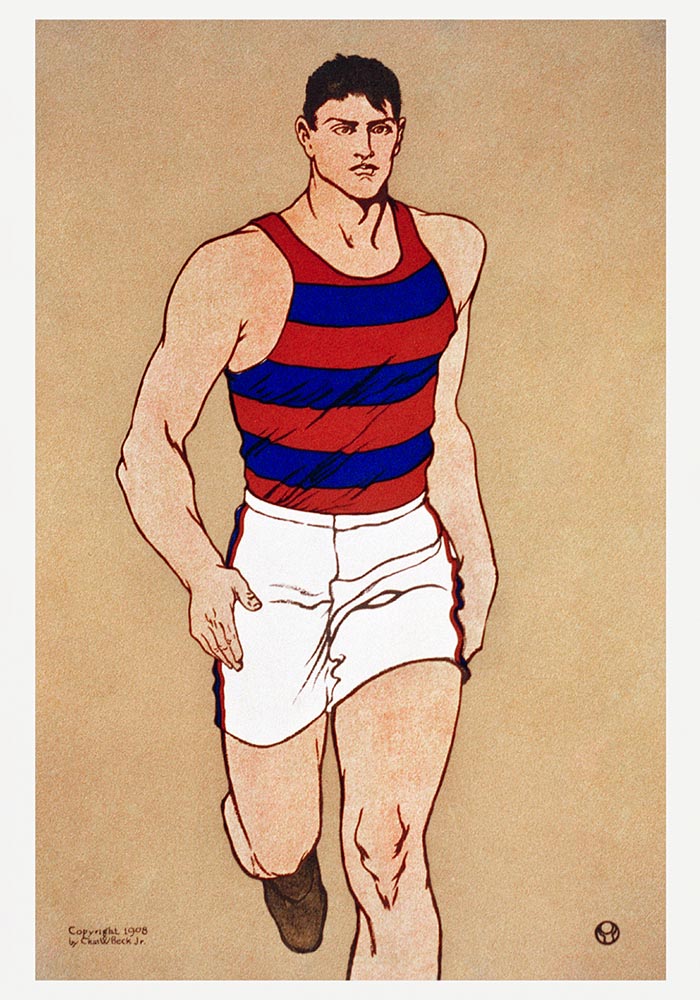 Athlete No. 1 by Edward Penfield – Vintage Art Print — Ansicht 3