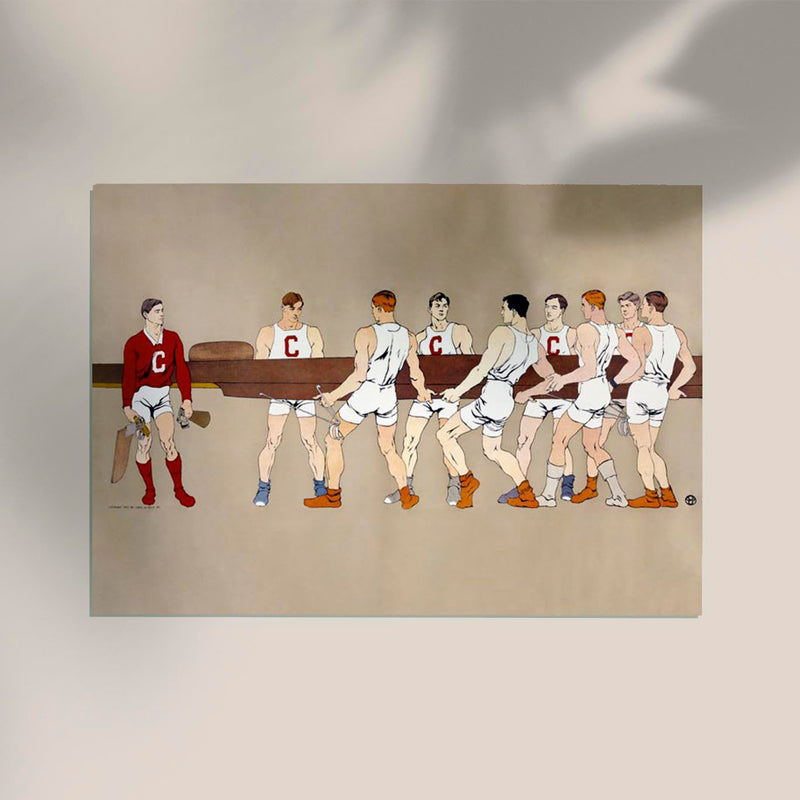 College Rowing Club Poster by Edward Penfield - Vintage Art Print — Ansicht 2