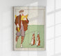 Man Reading a Book with Hares – Edward Penfield Poster