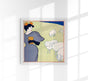 Woman and Sheep by Edward Penfield – Vintage Art Print