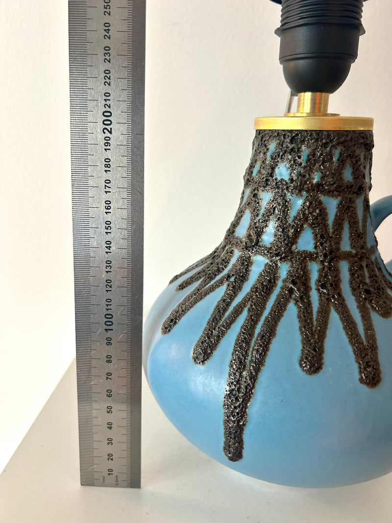 Seltene Fohr Vasenlampe – West German Pottery Fat Lava — Ansicht 17