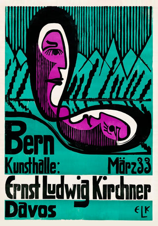 Bern Kunsthalle by Ernst Kirchner – Fine Art Print | Expressionismus | Ausstellungsplakat
