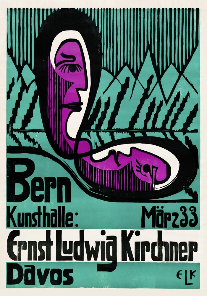 Bern Kunsthalle by Ernst Kirchner – Fine Art Print Expressionism Exhibition Poster — Ansicht 3