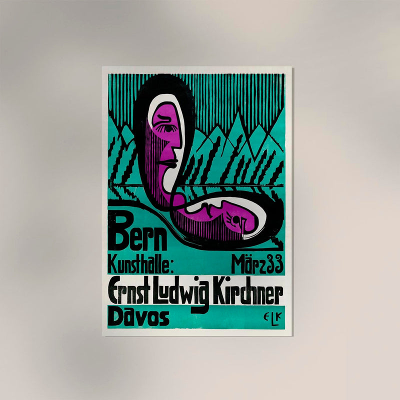 Bern Kunsthalle by Ernst Kirchner – Fine Art Print Expressionism Exhibition Poster — Ansicht 2