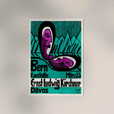 Bern Kunsthalle by Ernst Kirchner – Fine Art Print Expressionism Exhibition Poster