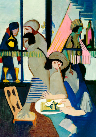 Cafe by Ernst Kirchner – Expressionismus | Ausstellungsposter | Fine Art