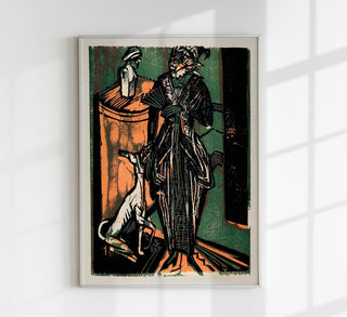 Stilvolles Fine Art Print oder Canvas mit Modekunstmotiv, Größen A3 bis A0, ohne Rahmen, flexibel präsentierbar.
