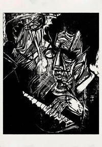 Composer Klemperer – Expressionistischer Holzschnitt Fine Art Print Kirchner — Ansicht 3