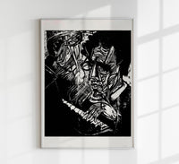 Composer Klemperer – Expressionistischer Holzschnitt Fine Art Print Kirchner — Ansicht 1