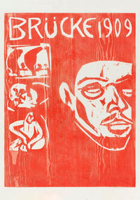 Fourth Yearbook of the Brücke by Ernst Kirchner – Expressionist Art Poster on Canvas — Ansicht 3