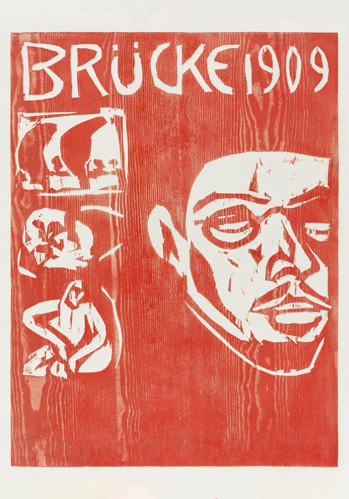 Fourth Yearbook of the Brücke by Ernst Kirchner – Expressionist Art Poster on Canvas — Ansicht 3
