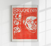 Fourth Yearbook of the Brücke by Ernst Kirchner – Expressionist Art Poster on Canvas — Ansicht 1