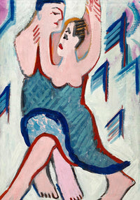 Dancing Couple in the Snow – Ernst Kirchner Fine Art Print Expressionismus — Ansicht 3