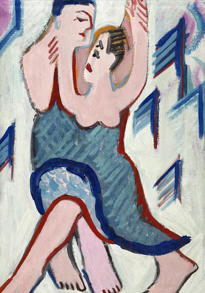 Dancing Couple in the Snow – Ernst Kirchner Fine Art Print Expressionismus — Ansicht 3