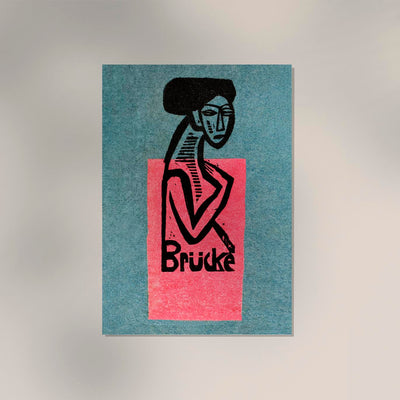 Exhibition Poster of The Bridge by Ernst Kirchner – Expressionist