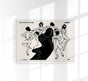 Nudes Dancing Around a Shadow – Ernst Kirchner Expressionist Woodcut Black and White