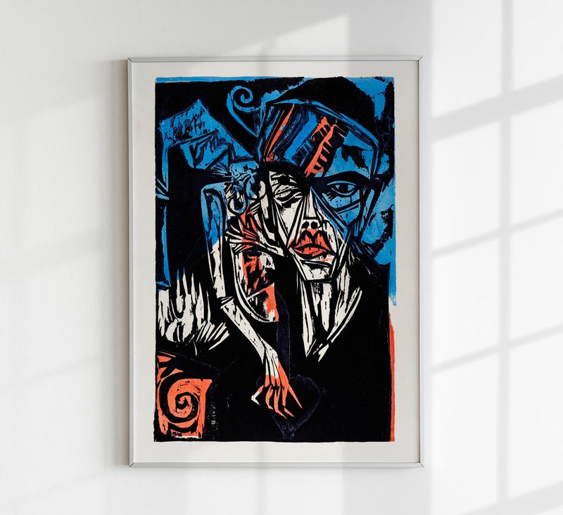 The Agonies of Love by Ernst Kirchner – Expressionistischer Fine Art Print | UV-resistent — Patroa Studio
