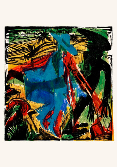 Schlemihl's Encounter – Kunstdruck von Ernst Kirchner