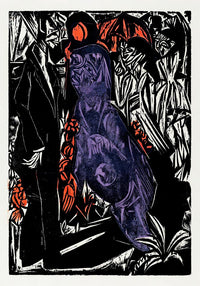 The Sale of His Shadow by Ernst Kirchner – Expressionist Graphic Fine Art Poster — Ansicht 3