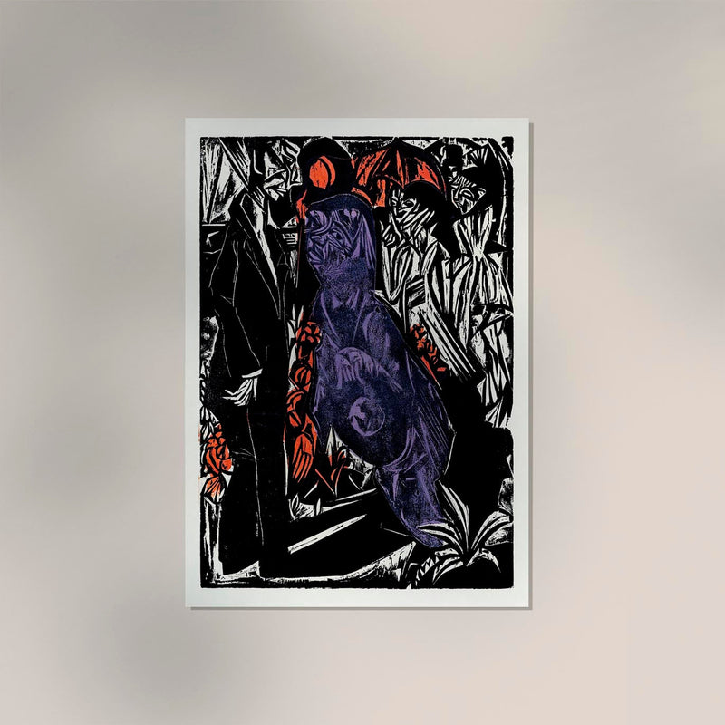 The Sale of His Shadow by Ernst Kirchner – Expressionist Graphic Fine Art Poster — Ansicht 2