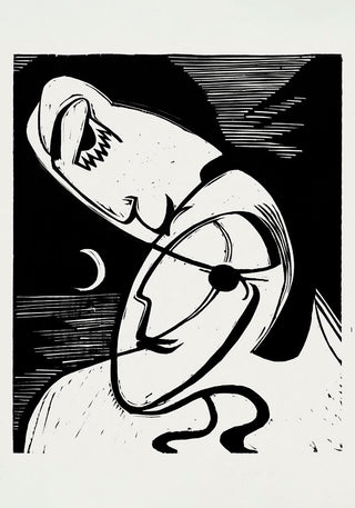 The Kiss by Ernst Kirchner – Fine Art Print | Expressionismus | Premiumqualität