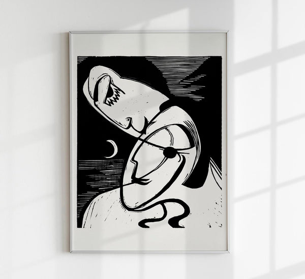 The Kiss by Ernst Kirchner – Fine Art Print Expressionismus Premiumqualität