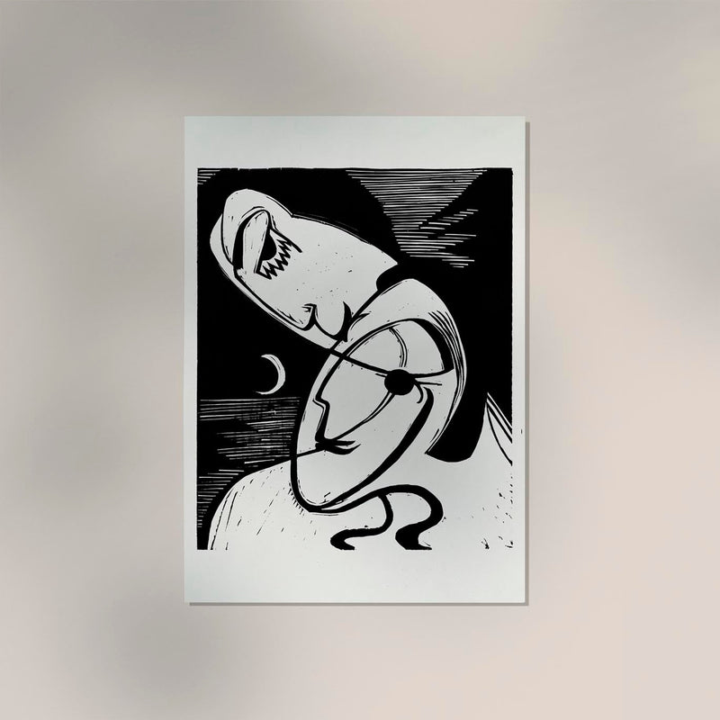 The Kiss by Ernst Kirchner – Fine Art Print Expressionismus Premiumqualität — Ansicht 2