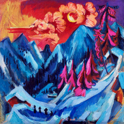 Winter Landscape in Moonlight – Art Print Ernst Kirchner