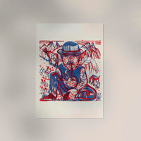 Smoking Peasant by Ernst Kirchner – Expressionismus Kunstdruck — Ansicht 2