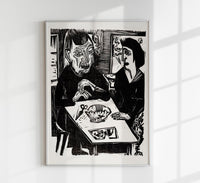Old and Young Woman by Ernst Kirchner – Expressionist Art Poster — Ansicht 1