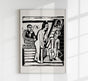 The Visit by Ernst Kirchner – Kunstdruck Lithografie