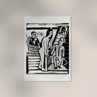 The Visit by Ernst Kirchner – Kunstdruck Lithografie — Ansicht 2