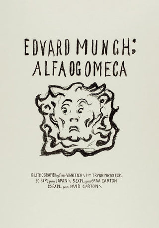 Edvard Munch Alpha and Omega Art Poster – 225g Fine Art Paper | Ohne Rahmen