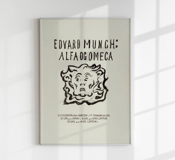 Edvard Munch Alpha and Omega Art Poster – 225g Fine Art Paper