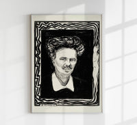 Edvard Munch "August Strindberg" Art Poster – Art Print — Ansicht 1