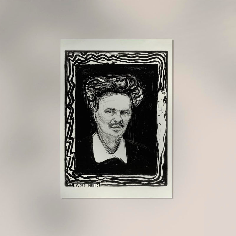 Edvard Munch "August Strindberg" Art Poster – Art Print — Ansicht 2