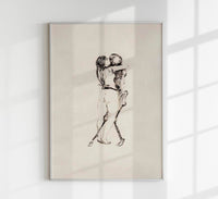 Edvard Munch Death and The Woman Art Poster – 225g Fine Art Paper — Ansicht 1