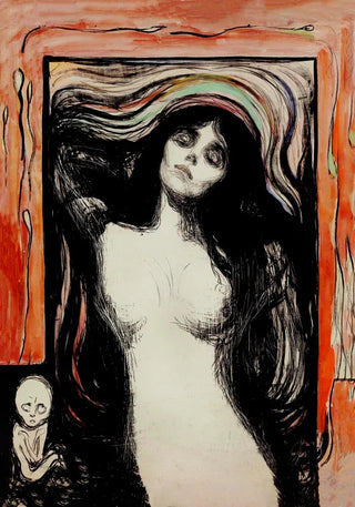 Edvard Munch Madonna Art Poster | Ausdrucksstarke Kunst | Handgefertigt in Berlin