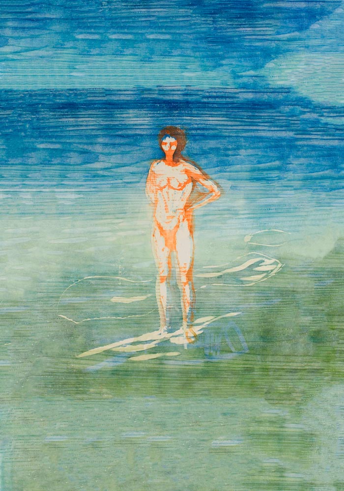 Edvard Munch Man Bathing Kunstdruck – Handgedruckt Berlin — Ansicht 3