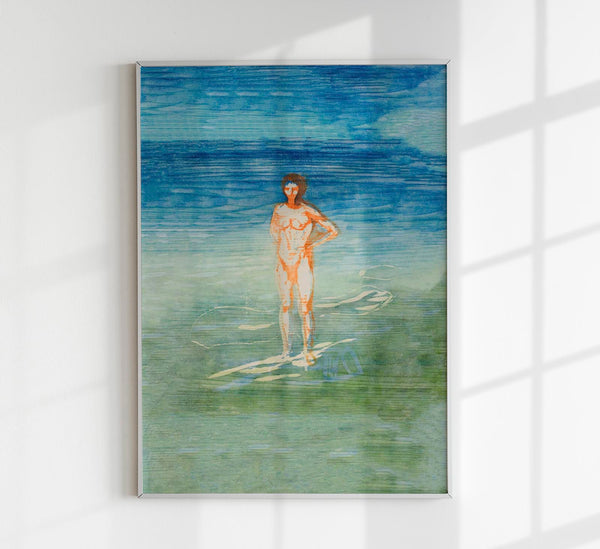 Edvard Munch Man Bathing Kunstdruck – Handgedruckt Berlin