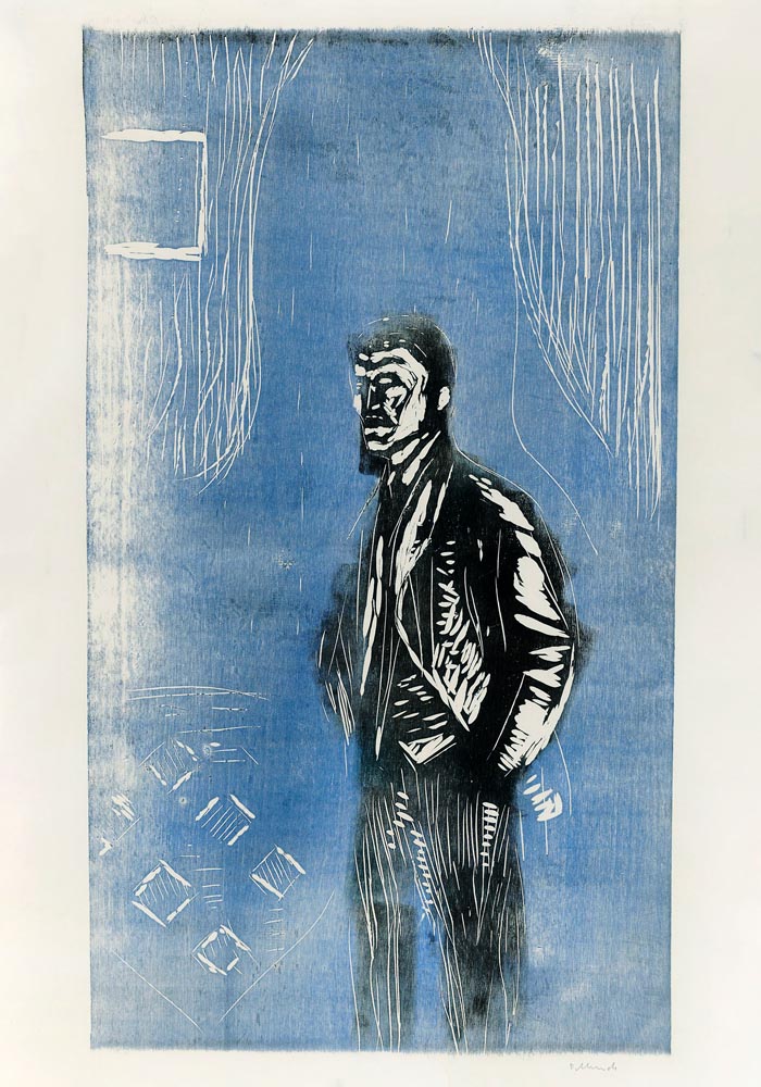 Edvard Munch Self-Portrait in Moonlight Art Poster – Kunstdruck — Ansicht 3