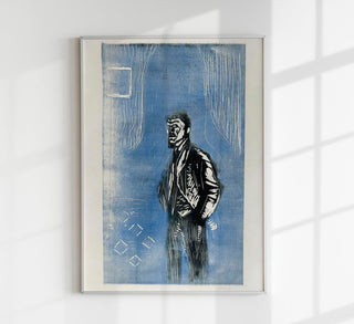 Edvard Munch Self-Portrait in Moonlight Art Poster – Kunstdruck