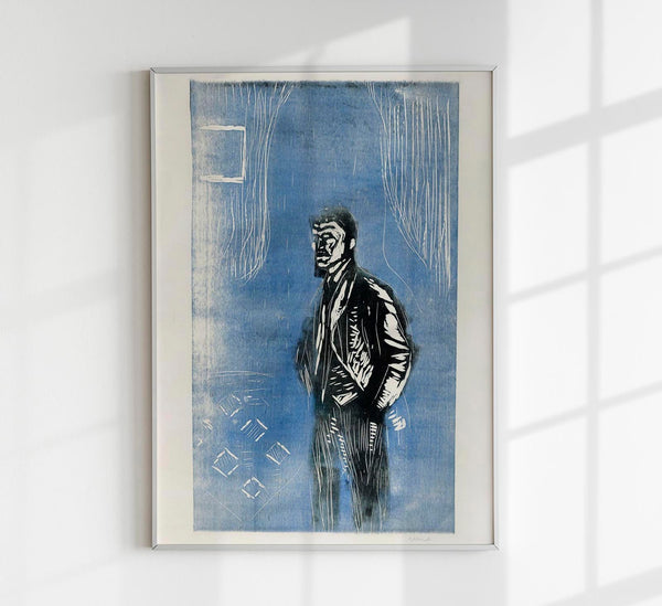 Edvard Munch Self-Portrait in Moonlight Art Poster – Kunstdruck